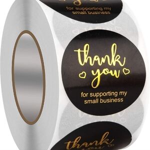 🌿 5/$25. Thank You Small Stickers Roll, 500Pcs 1 Inch